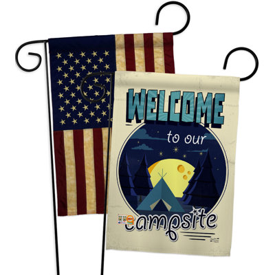 Double Sided 18.5 in. H x 13 in. W Polyester Garden flag
