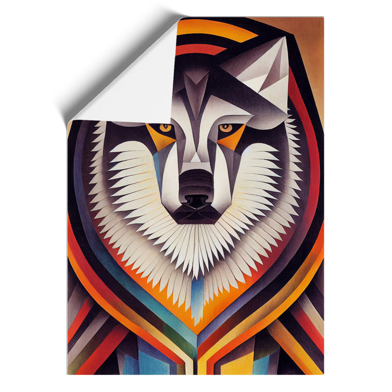 Wolf In Abstract No.1 - Print, Paper, 42cm H x 29.7cm W, No Matte