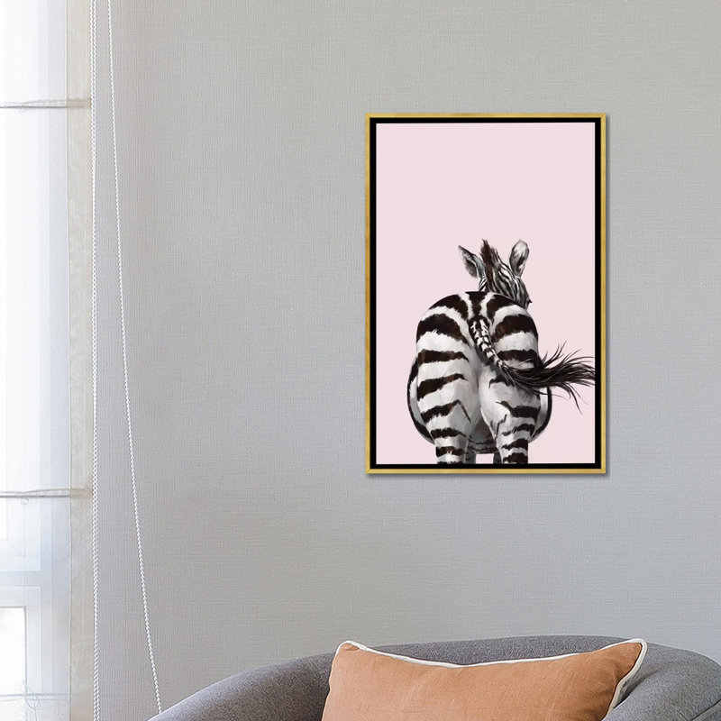 Animals, 26" H x 18" W x 1.5" D, Gold Framed Canvas
