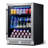 Yeego 24" 220-Can Beverage Fridge, Built-In/ Freestanding Beverage Refrigerators & Coolers with Blue LED Light and Adjustable Shelves for Under Counter Use-124127895