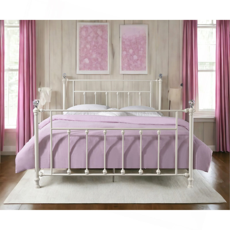 Comet White Finish Full Bed, Full