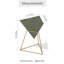 Table de bout moderne à motif géométrique-708732018