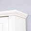 Armoire de salle de bain au-dessus de la toilette - assurance de la qualité, tablette réglable, blanc, rangement surdimensionné de 23,9 x 7,71 x 67,37 pouces, finition blanche,