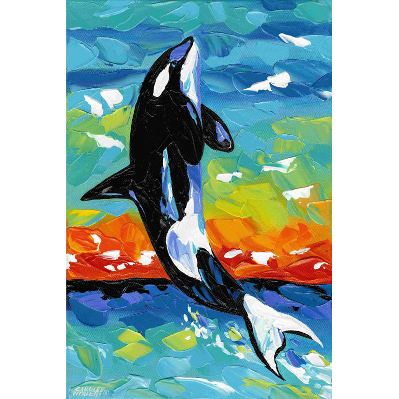 " Ocean Friends I " Painting Print, 18" H x 12" W  
