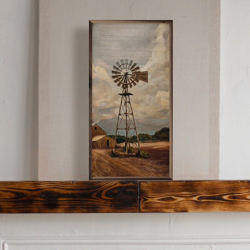 Windmill On The Farm, 24" H x 12" W