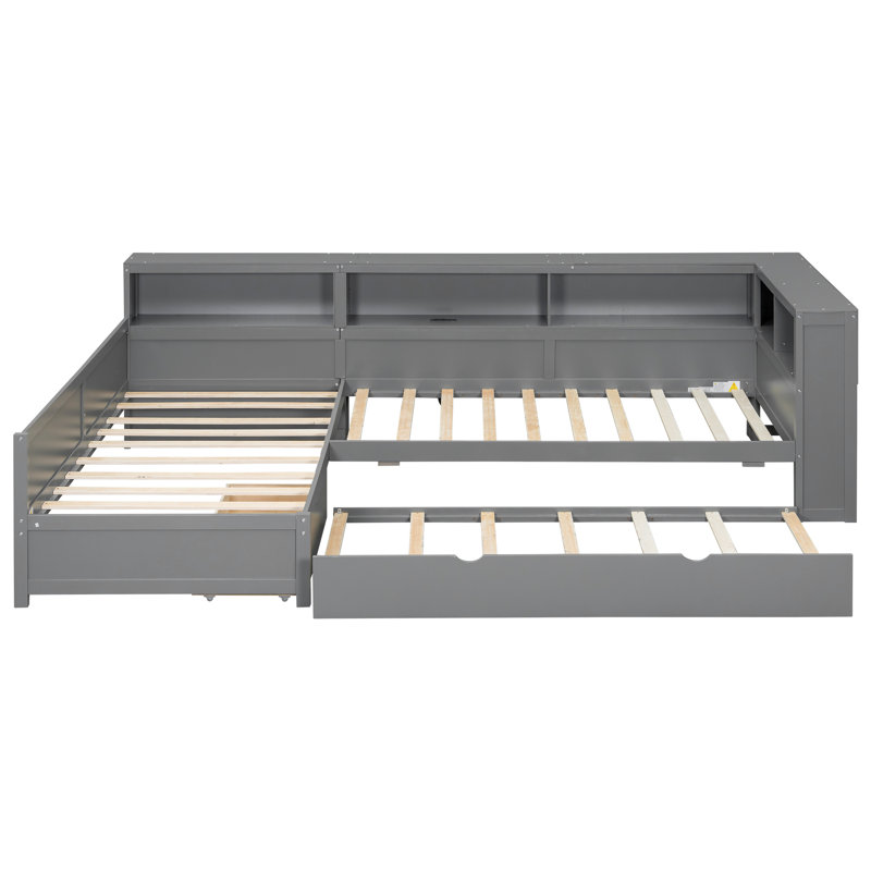 Space-saving Platforms Solid Wood Twin Bed Ideal For Small Rooms & Guest Comfort