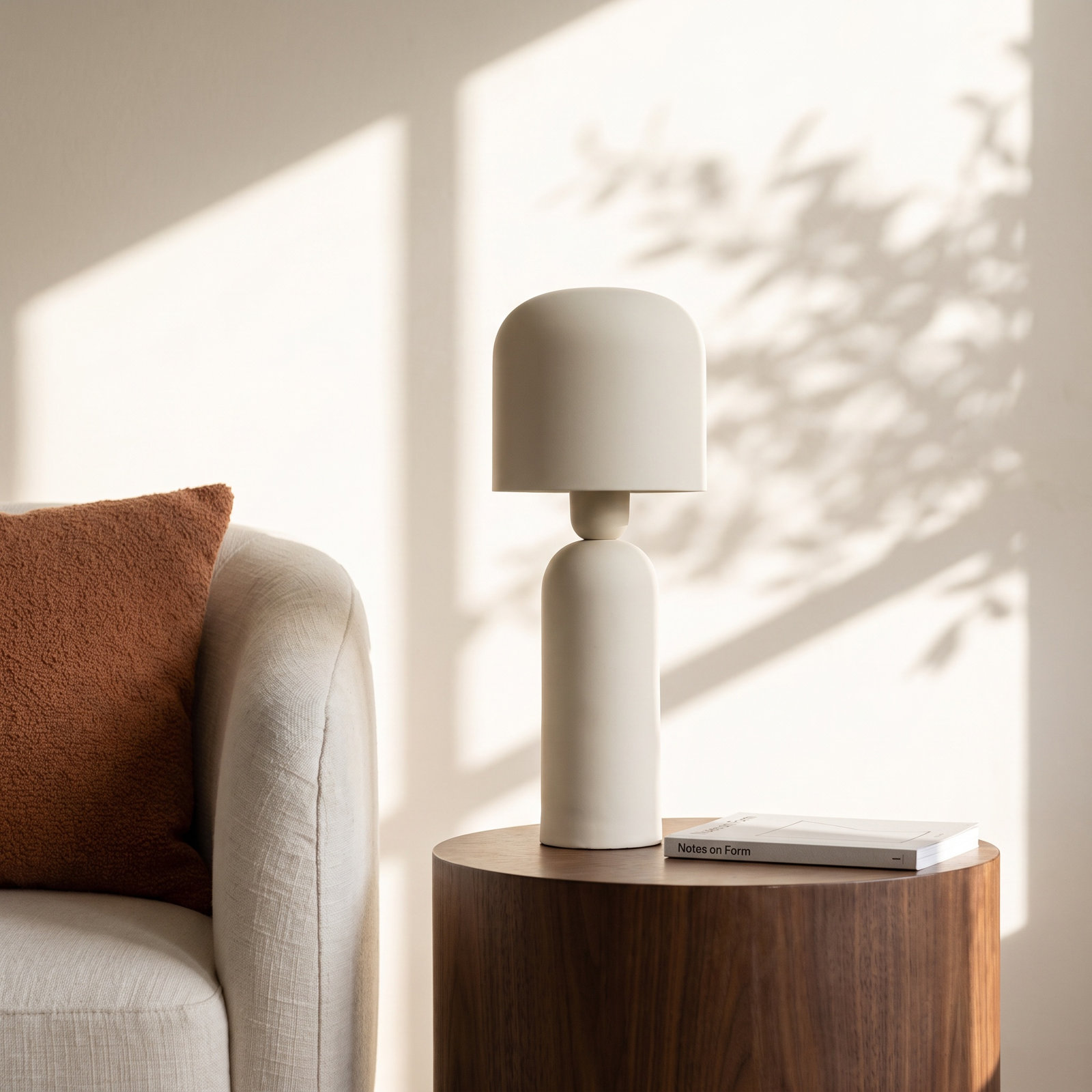 Odie Metal Table Lamp, Beige