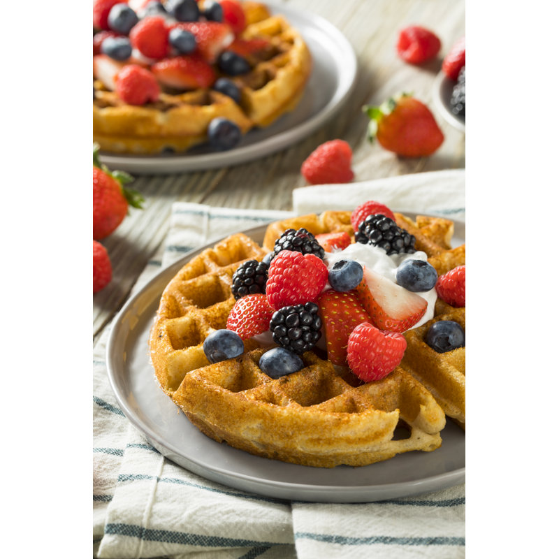 Berry Belgian Waffle by Bhofack2 - Wrapped Canvas Print, 46cm H x 30cm W x 3.8cm D