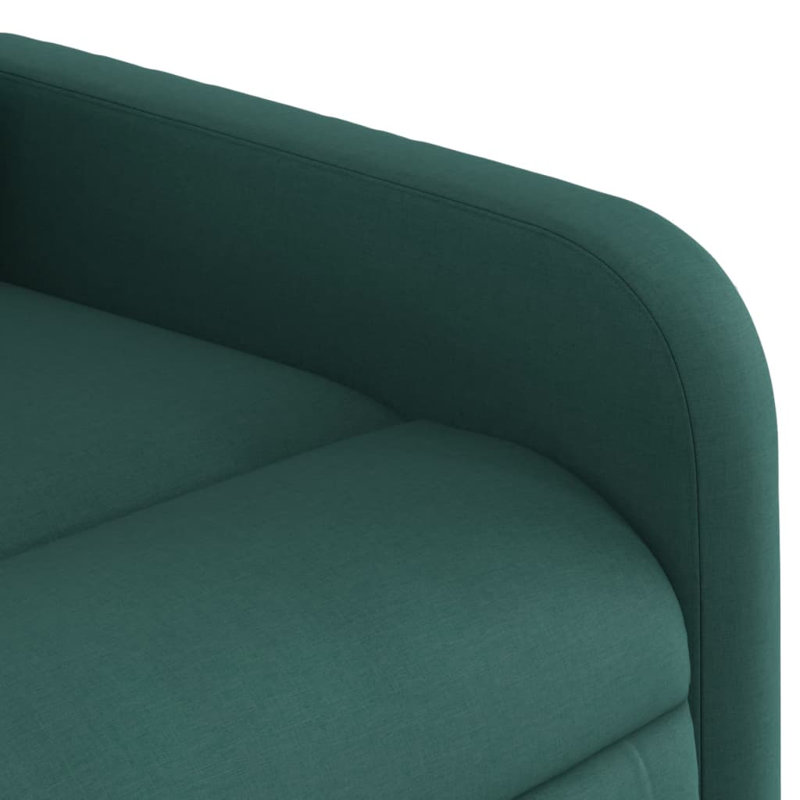 Fauteuil inclinable Vidaxl, Tissu vert foncé