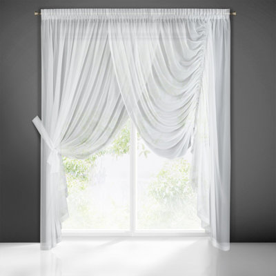 Kamyia Slot Top Sheer Curtain