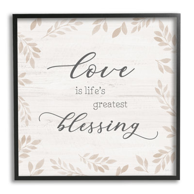 «Love Is Greatest Blessing»