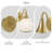 Modern Gold Rechargeable Armed Sconce With Remote & Bulb