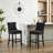 27.5'' Upholstered Bar Counter Stool with Solid Wood Frame(Set of 2)-79027221