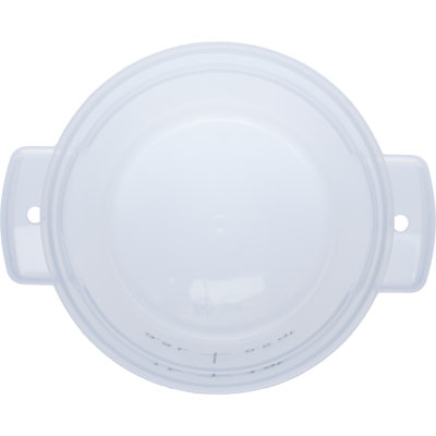 Contenant alimentaire rond 1 pte - transparent