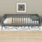 Newton Twin Size Floor Platform Bed With Built-In Book Storage Rack-444888727