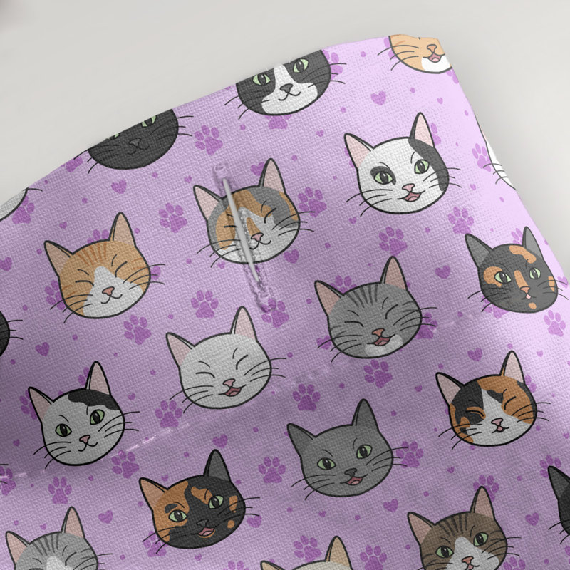 Rideau de douche simple Kitty Cat, Violet