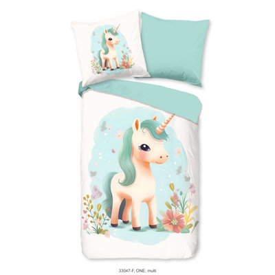 Cotton Abstract Duvet Cover with Pillowcases