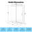 Frameless Glass Shower Door, 56"-60 "W x 76" H Sliding Shower Door, 5/16" (8mm) Tempered Glass Panels, Modern Bathroom Shower Screen with Stainless Steel Handle, Matte Black-126318386
