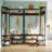 50'' Wide Iron Hall Tree with Bench and Shoe Storage