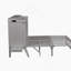 Lit escamotable avec port USB et tablettes amovibles de chaque côté, lit escamotable en pin massif pour bureau personnel, chambre d'amis-108780395-108780392