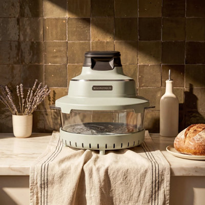 MAGNIFIQUE Non-Toxic Glass Air Fryer with 4.5QT & 2.5QT Pots