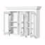 Armoire de rangement murale de salle de bain avec portes en verre
