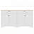 Versatile Wood Grain Sideboard with Adjustable Shelves-102458445