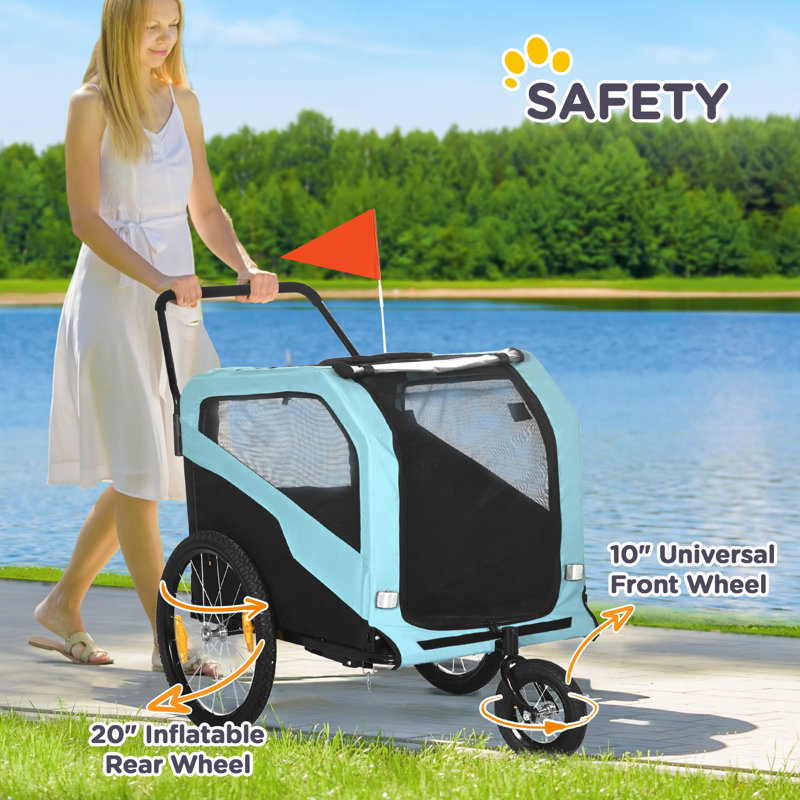 Jogger Stroller, Blue/Black