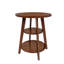 Table d'appoint en bois d'hévéa massif, table de chevet ronde à 3 niveaux, présentoir polyvalent pour le balcon de la chambre du salon