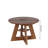 43.3in-59in Extendable Dining Table For 4-6, Round Kitchen Dining Room Table With Removable Leaves, Cross Base And Storage Shelf-2010458292