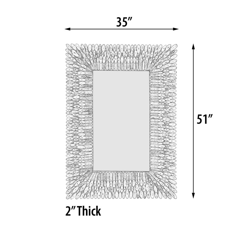 Authentic Natural Wood Mirror