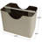 Lytham Brown Leather Decorative Magazine Holder with Divided Inside, 16" x 10" x 12"-514546180