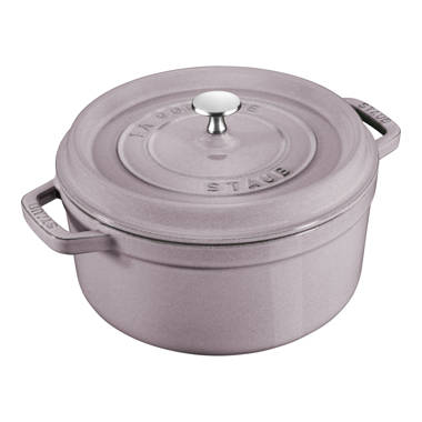 Staub Cast Iron Dutch Oven 5-qt Tall Cocotte, Made in France, Serves 5-6,  White