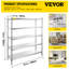 203 cm W Stainless Steel Shelving Unit