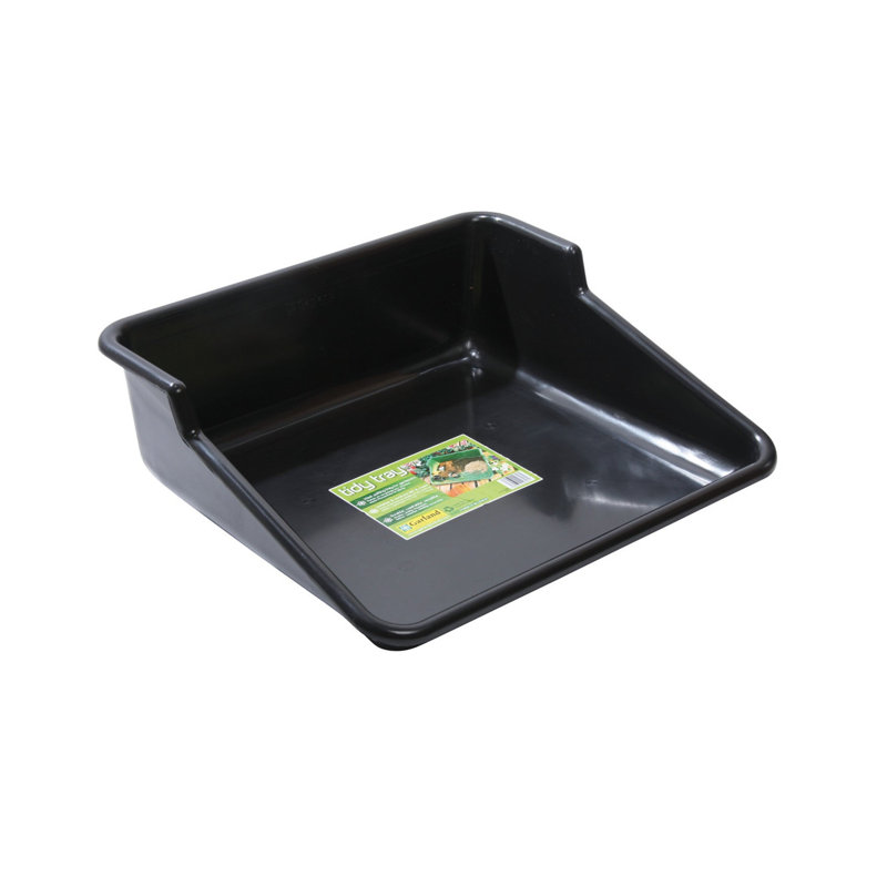 Plateau de jardinage intérieur / extérieur Garden Tidy Tray, 24,5 po x 22 po x 8 po, noir, Noir standard