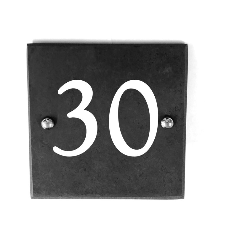 Linney 15cm H Slate House Number