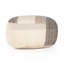 Color Block Round Pouf