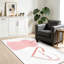 Tapis rose lavable à la machine avec un lapin mignon «I Love You» pour animal-133456548