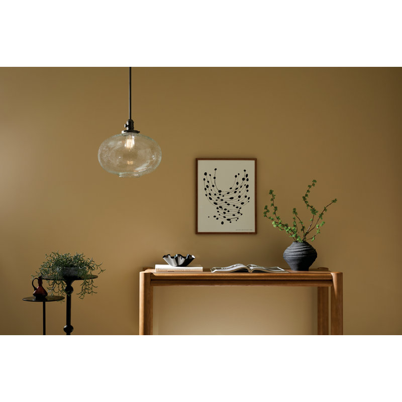 14" 1-Light Globe Pendant, Bronze
