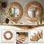 Miroir décoratif décoratif en bois de tournesol-1047997154-1047997153