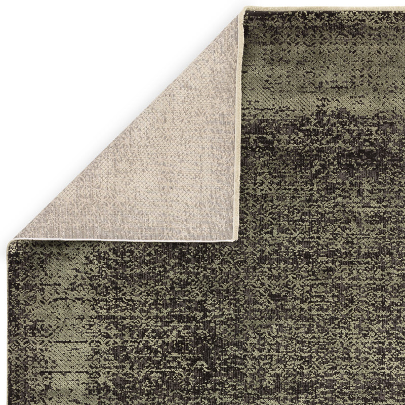 Alinne Abstract Green Area Rug, Rectangle 200 x 290cm