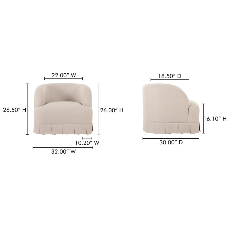 MAREN SWIVEL CHAIR BROWN