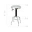 Tabouret pivotant en acier inoxydable à hauteur réglable 