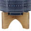 Clingmans Stoneware Planter with Bamboo Stand - Sleek Modern Design, High-Quality Materials-683366246-683406275