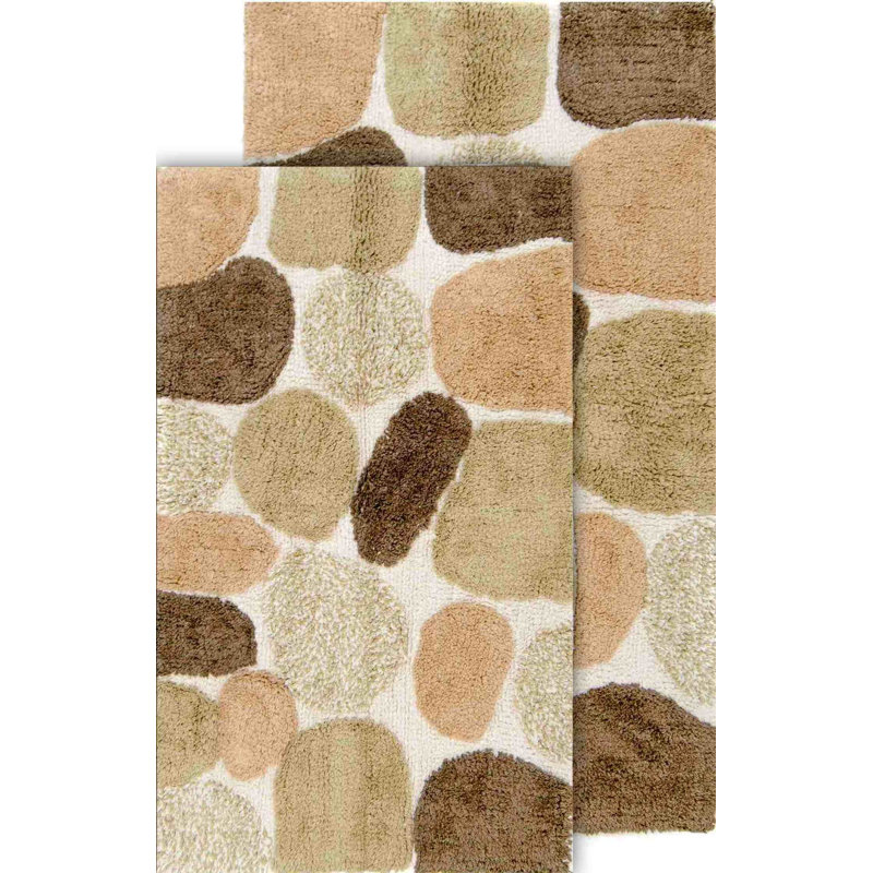 Ensemble de tapis de bain Creline, Kaki, L 24 po x L 40 po, l 21 po x L 34 po