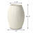 Approx. High Off White Ceramic Coil Pot-2038236037