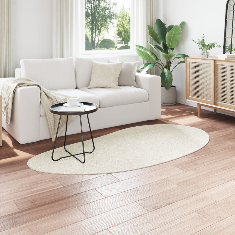 Area Rug Cream Non-Slip, Polypropylene Plastic, Novelty 100 x 200 cm