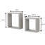 Hudson Shelf Kits, 2 Wall Cube Kit-67063300