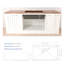 Évier de cuisine encastrable 33 po - 33 po x 19 po x 9 po - Évier de cuisine en acier inoxydable encastrable 16 pouces de profondeur 9 pouces