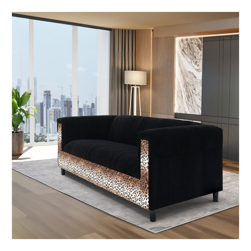 Canapé, canapés modernes à 3 places pour salon, chambre à coucher, bureau et appartement avec structure en bois massif